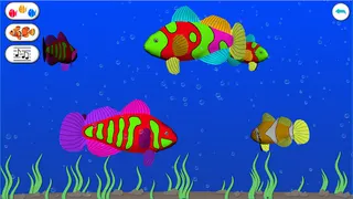 Dancing fishes 3D Coloring App - Screenshot 1