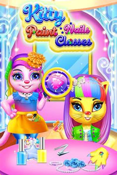 Kitty nails paint classes - Screenshot 1