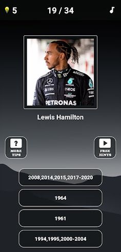 Formula 1:Guess F1 Driver Quiz - Screenshot 4
