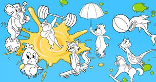 Coloring games 4 kids-Dino Fun - Screenshot 3