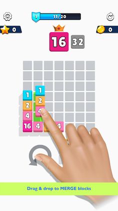 Blocks 2048 Match & Merge - Screenshot 1