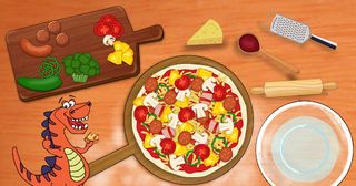 Dino Pizza - Cooking games - Screenshot 1