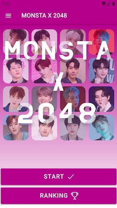MONSTA X 2048 Game - Screenshot 1