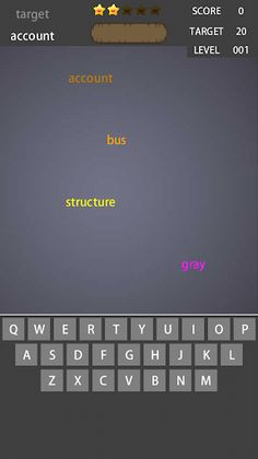 Word Typing Game - Screenshot 1