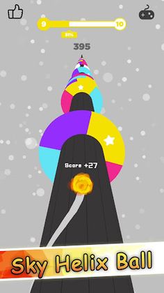 Sky Helix Ball:Rolling Jump Sm - Screenshot 1