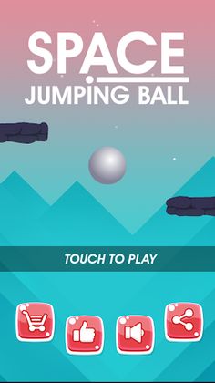 Space Jumping Bouncing Ball - Screenshot 2