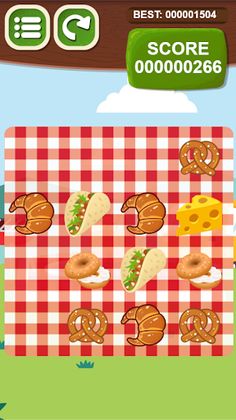 2048 Food Sliding Puzzle Merge - Screenshot 1