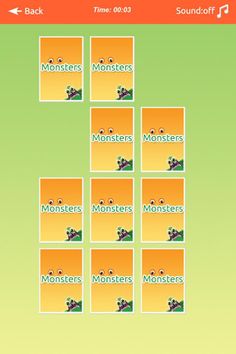Monsters Memory Match - Screenshot 3