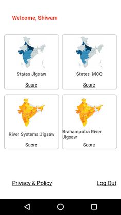 Map of India - States and Rive - Screenshot 1