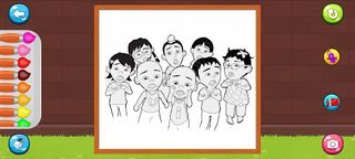 Coloring Ipin Upin Family - Screenshot 2