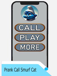 Fake Call Smurf Cat Game - Screenshot 2