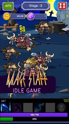 Magic Staff Clicker Idle - Screenshot 1