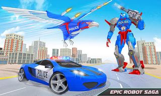 Flying Eagle Robot Car Games - Screenshot 2