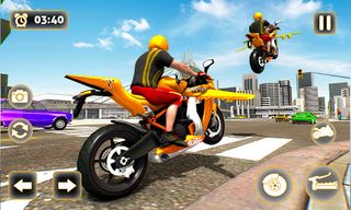 Flying Motorbike Taxi Driving - Screenshot 2