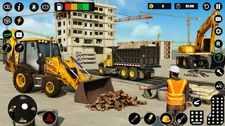 Road construction JCB games 3D - Screenshot 1