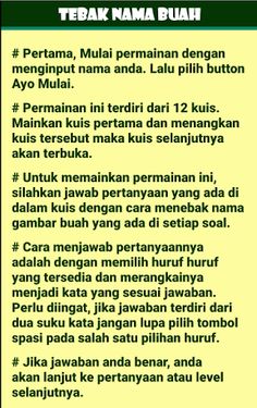 Game Tebak Nama Buah - Screenshot 3