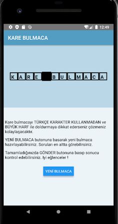 Kare Bulmaca - Screenshot 1