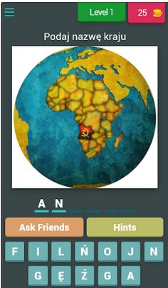 Mapa polityczna Afryki - quiz - Screenshot 1