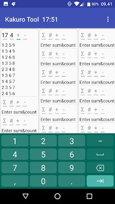 Kakuro Tool - Screenshot 1