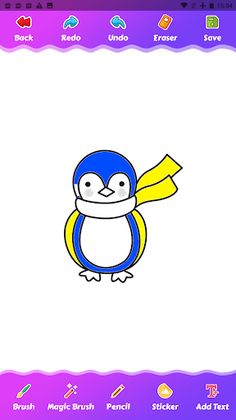 Little Penguin : Coloring - Screenshot 2