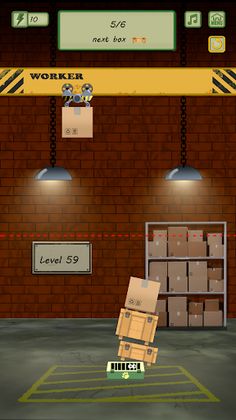Throw It Right: box drop stack - Screenshot 1