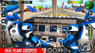 Robot Pilot Airplane Games 3D - Screenshot 2