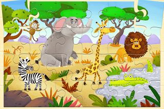 Cartoon  Animals Puzzles - Screenshot 2