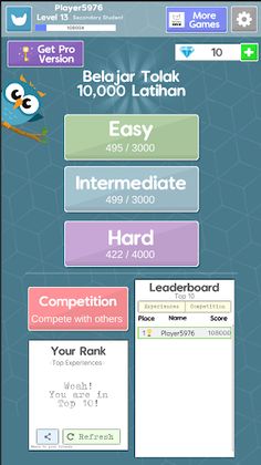 Belajar Tolak 10,000 Latihan - Screenshot 1