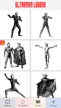 Ultraman Legend Pixel Art - Screenshot 1