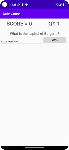 Quiz Game - Screenshot 1