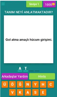 Futbol Terimleri Bilmece - Screenshot 1
