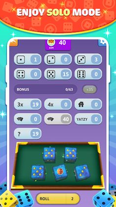 Yatzy Offline and Online - Screenshot 2