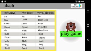 Irregular verbs - Screenshot 2