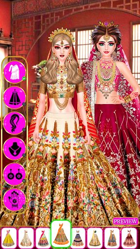 Indian Wedding Girl Dress up - Screenshot 3