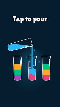 Cups - Water Sort Puzzle - Screenshot 2