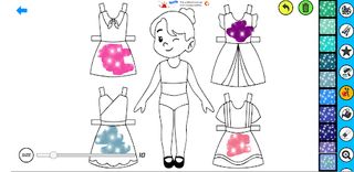 Paper Doll : Dress Up Coloring - Screenshot 2