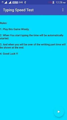 Typing Speed Test - Screenshot 1