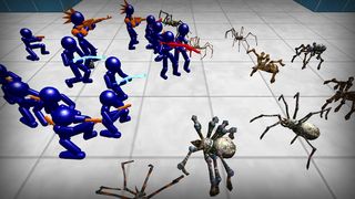 Stickman Spiders Battle Simula - Screenshot 1