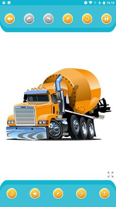 Coloring Concrete Mixer Truck - Screenshot 4