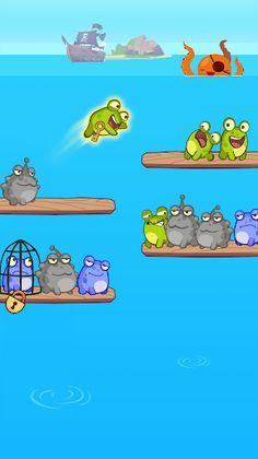 Frog Sort Color: Puzzle Game - Screenshot 2