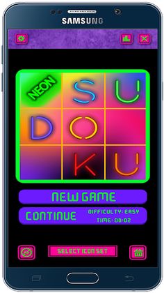Neon Sudoku - Screenshot 1