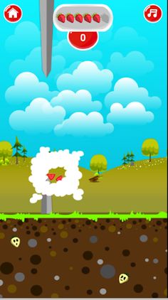 Bouncing strawberry - Screenshot 1