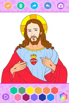 Bible Coloring Book Jesus Game - Screenshot 3