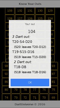 DartUniverse x01 Outs - Screenshot 2