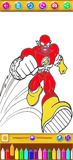 Super Heroes Coloring Book - Screenshot 1