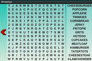 Word Search Food (East/West) - Screenshot 1