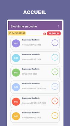 BIOCHIMIE EN POCHE - Screenshot 1