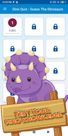Dinosaur name quiz - Screenshot 2