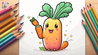 Fruit n Vegetable Color Kawai - Screenshot 1