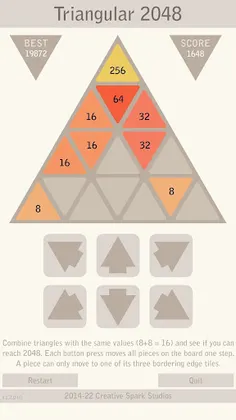Triangular 2048 Pro - Screenshot 4